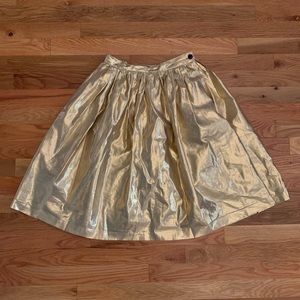 Vintage Espirit metallic gold skirt